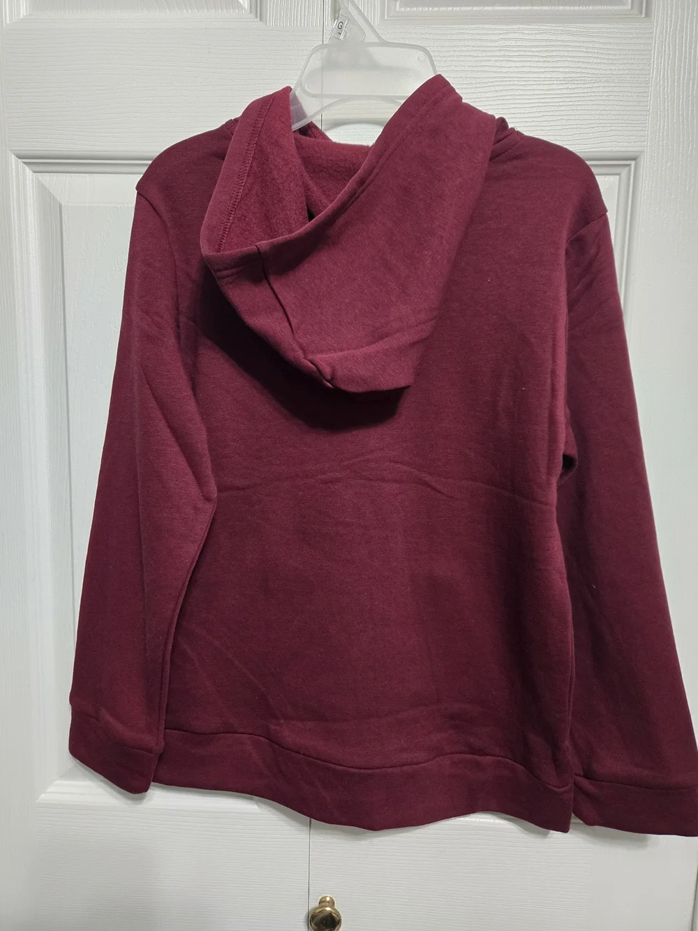 Old Navy Maroon Hoodie with White NYC The Big Apple Graphic kids L